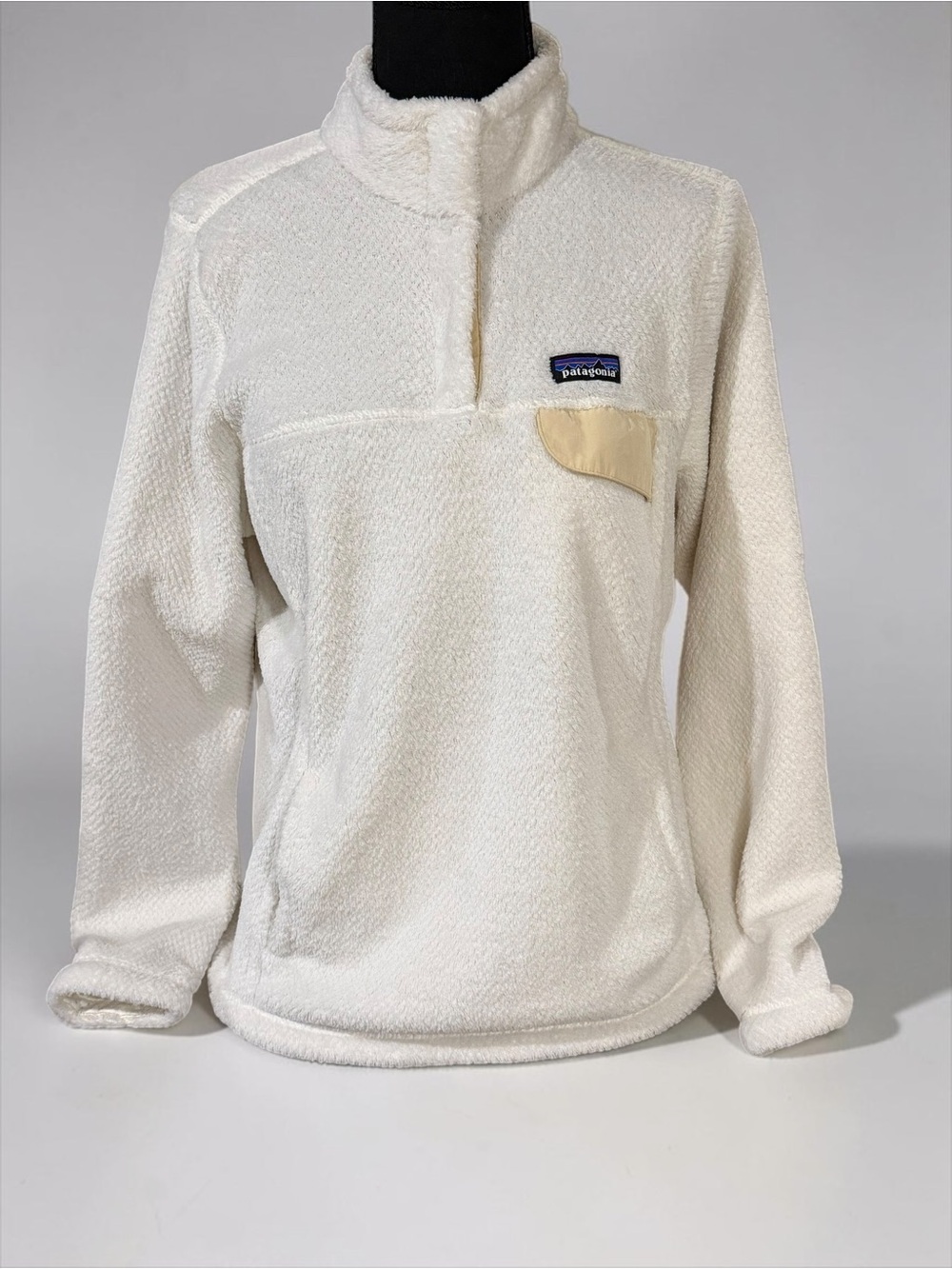 Patagonia Women's Re-Tool Snap-T Pullover Fleece Birch White / Raw Linen - L